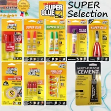 The Original SUPER GLUE: 9 Options: Glue, Gel, Epoxy, Tape, Cement