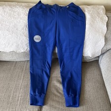 Climate Right Cuddl Duds Scrub Jogger Pants Women  s S Blue tapered elastic waist