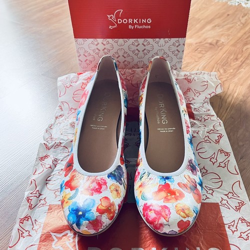 Dorking By Fluchos Geminis D8469 Women's Heel Pumps Floral EU 40 US 9 Spain - Afbeelding 3 van 10