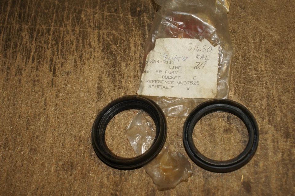 HONDA GENUINO CR250R CR450R CR500R XR500R HORQUILLA DELANTERA SELLOS DE ACEITE 51450-KA4-711 Foto 2 de 2