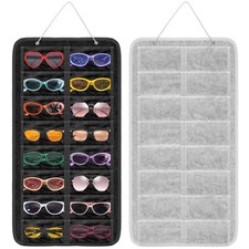 Hanging Eyeglasses Storage Bag Wall Stand Sunglasses Organizer Dustproof Holder