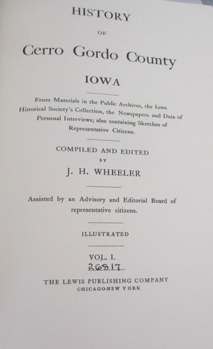 History of Cerro Gordo County Iowa Vols I and II Clear Lake Mason City Rockwell - Picture 3 of 3