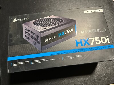 【中古美品】Corsair HX750i 750W PC用ATX電源ユニット Corsair HXi Series HX750i 750W Power Supply - Black for sale