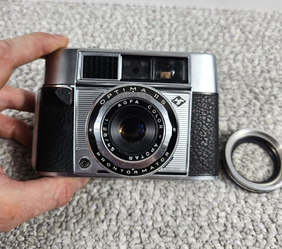 Vintage Agfa Optima IIS 35mm Camera w/ Color-Apotar