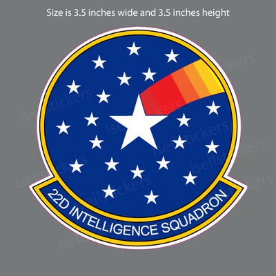AF-1000 22nd Reconnaissance Intelligence Air Force Bumper Sticker Window Decal