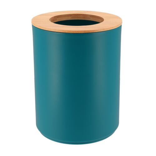 Papelera de baño Padang tapa de bambú 1,3 galones - elegante solución de residuos de 5 L - Imagen 23 de 37