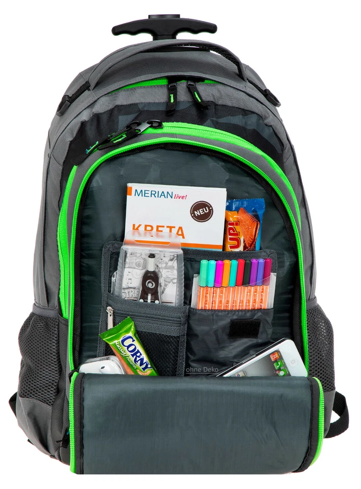 2T Set Schultrolley Elephant Signature Trolley + Sporttasche 12771 Cyber Camo GR - Bild 3 von 4