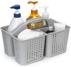 Portable Shower Caddy, Caddy Organizer with Handle, Plastic Shower Basket Hold S