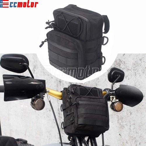 Club Style Saddlebag Handlebar Bag T-Bar Bag For Harley Dyna Softail Low Rider - Picture 2 of 10