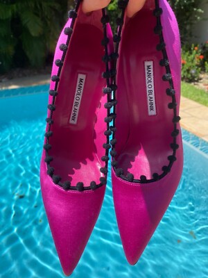 Manolo Blahnik Hot Pink Shoes/BRAND NEW/Size 40.5/$795 new