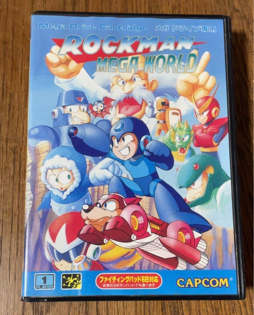 MD メガドライブ Rockman mega world Rockman MegaWorld Mega Drive MD Genesis Capcom Used Japan