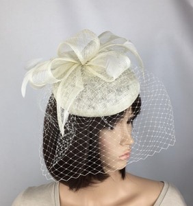 cream occasion hat