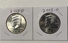 2005 P&D KENNEDY HALF DOLLAR Set (2 COIN SET) Uncirculated.