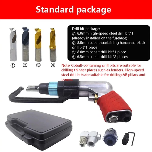 Pneumatic Spot Welding Drill Gun Automotive SheetMetal Welding SpotDrill Machine - Bild 4 von 12
