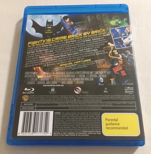LEGO Batman La Película DC Super Heroes Unite (2013) - Blu-Ray Región B | Como Nuevo - Imagen 2 de 3