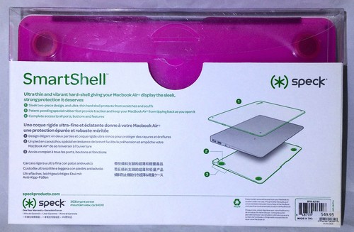🎁 Speck SmartShell 11” MacBook Air Hard Shell Case Red Pink Calypso SAMSONITE🆕 - Picture 10 of 14