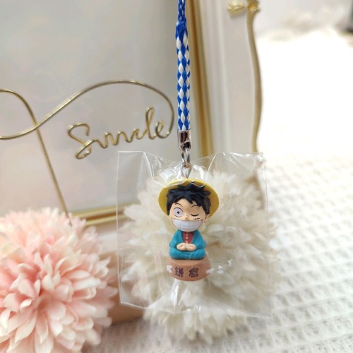 One Piece Monkey D Luffy Figure Charm Strap keychain Great Buddha in Kamakur2011 - Picture 5 of 11