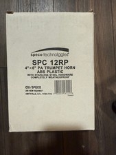 SPECO TECHNOLOGIES SPC12RP PA Horn,Weatherproof,White,15 W 3CWX1