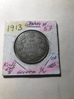 1913 Canada Silver Half  Dollar