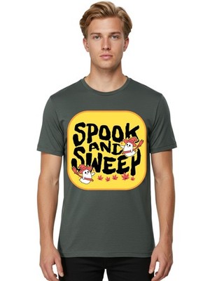 Spook-And-Sweet Mens Graphic Tee,100% Cotton,Casual Summer Wear