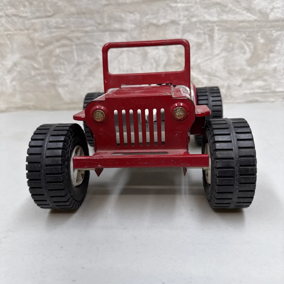 Buggy de dunas Tonka Jeep rojo vintage años 70: acero prensado Foto 2 de 4