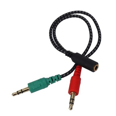Kopfhoerer-Splitter fuer Computer, Kopfhoerer-Adapter fuer PC Audio & Mic, 3531