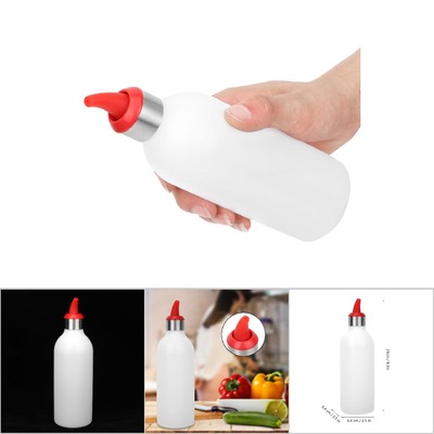 (rot)1Pcs 450ml Marmelade Squeeze Kochen Würze Flasche Salat Sauce Tank DE E