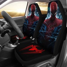 Amazing Spiderman Car Seat Covers For Fan Universal Car Accessories Set Of 2