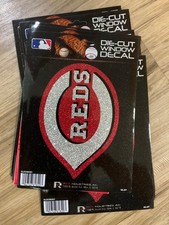MLB Cincinnati Reds Bling 5" x 7" Vinyl Die-Cut Rico Decal - Car Window/Laptop