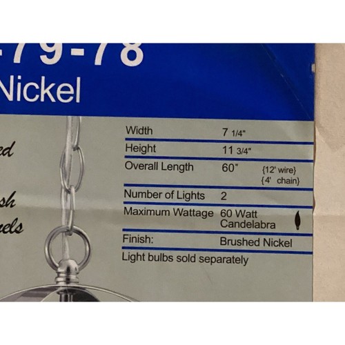 New Thomas Lighting SL-8479-78 Brushed Nickel Ceiling Light - Picture 9 of 9