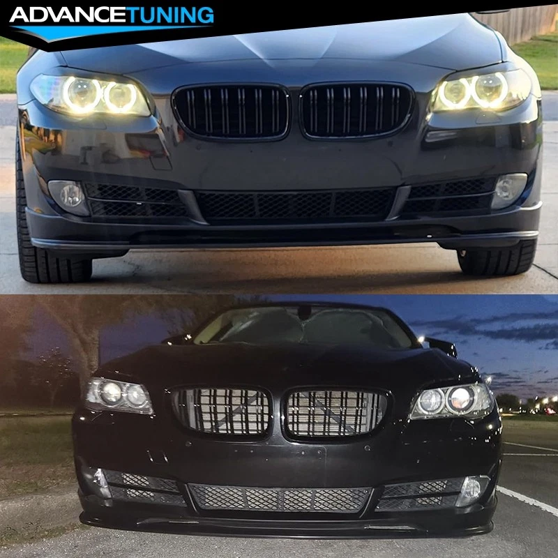 Fits 10-13 BMW F10 5 Series 3D Style Unpainted Front Bumper Lip splitter PU Foto 2 de 4