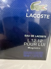 Eau De Lacoste  L . 12 . 12 Magnetic Cologne for Men 3.3 oz Sealed