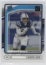 2024 Panini Clearly Donruss Rated Rookie Laiatu Latu #62 1q0l