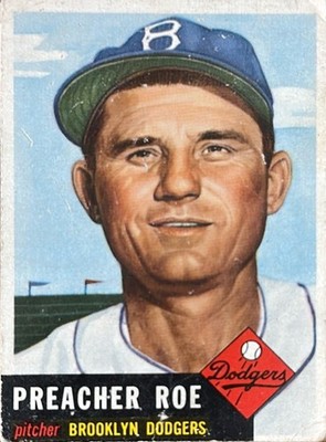 1953 Topps #254 Preacher Roe