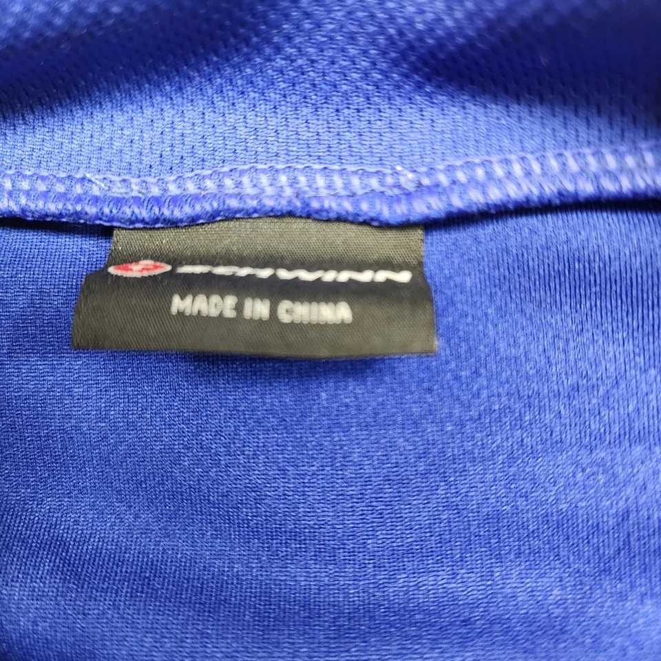 Camiseta deportiva de ciclismo clásica Schwinn para hombre, azul 3/4 cremallera, 3 bolsillos sin mangas mediana Foto 2 de 4