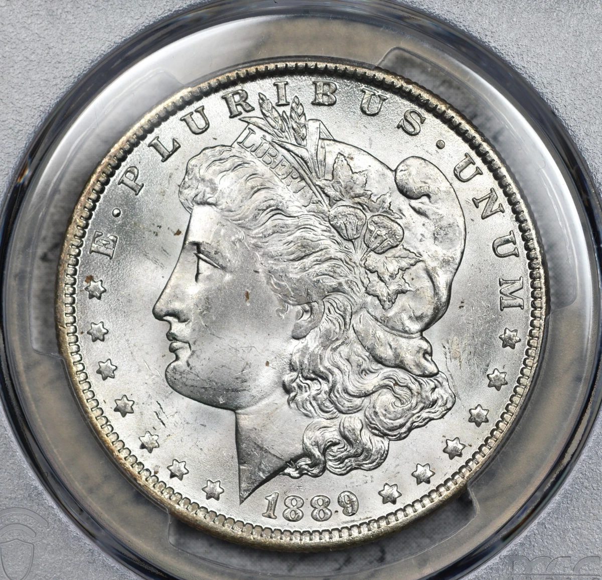 1889年 MORGAN SILVER DOLLAR アメリカPCGS MS63 PCGS Certified MS 63 Graded 1889 Year Morgan US Dollars (1878-1921