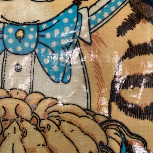 Vintage vier Kinderschürzen PVC Sari Stoffe zum Binden Kochen Made in England MCM! - Bild 6 von 12