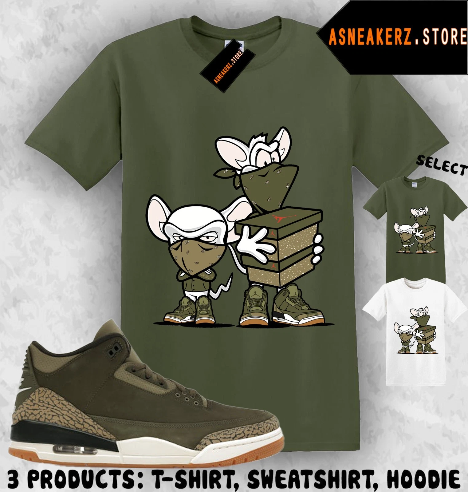 Tee Shirt Matching AJ 3 Family Affair To Match Sneaker Sneakerhead Heist T-Shirt
Opens in a new wind