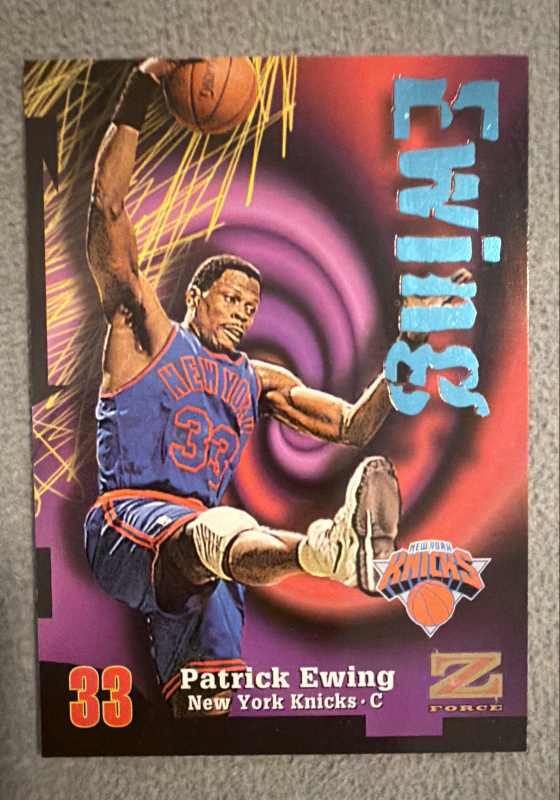 1997-98 Skybox Z-Force - Patrick Ewing #26