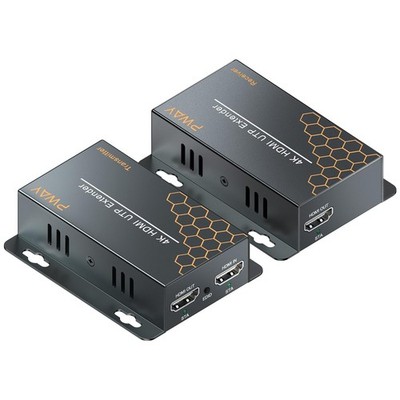 PWAY 4K HDMI Extender over Ethernet Extender, HDMI Typ A Anschluss, grau