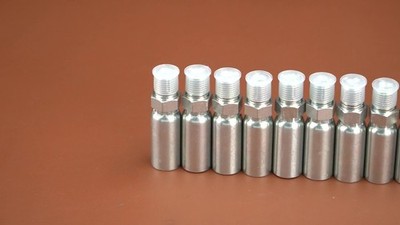 12-Pack 1/4'' Hydraulic Hose Fittings – 1/4'' Hose X 1/4'' JIC 37° Female Crimp Ends, Compatible With Weatherhead U-Series & Dayco Crimpers