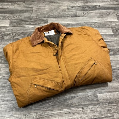 WALLS Zero-Zone Zip Insulated Tan Snow Coverall Snowsuit Men's Size XL Tall