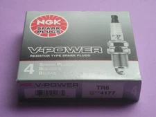Genuine NGK 4177 OEM # TR6 V-Power  V8  PACK OF 4 PLUGS
