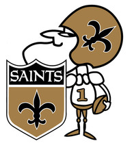 New Orleans Saints Logo Weather Resistant Vinyl Sticker/Decal 07