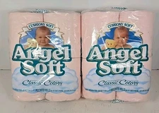 Vintage Pink Angel Soft Classic Colors Toilet Paper (2 Packs Of 4) READ Info