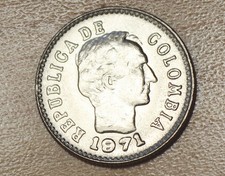 1971 Colombia 10 Centavos Unc.