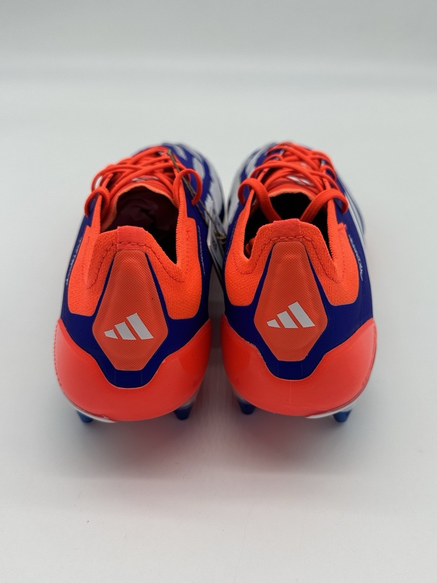 Adidas Predator Elite SG Men's Size 8 Blue Orange White Soccer
