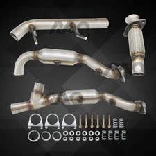 Front Left Right Catalytic Converter Flex Pipe For Lincoln Navigator 2019-2024