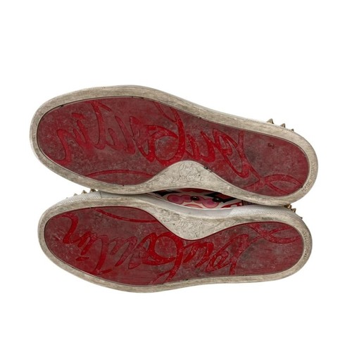 Christian Louboutin Mujer Zapatillas Corte Bajo Tachuelas Multicolor EU36/US6 Auténticas - Imagen 23 de 24