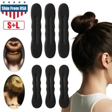 6× Hair Donut Bun Maker Magic Styling French Chignon Ballet Sock Updo DIY Tool